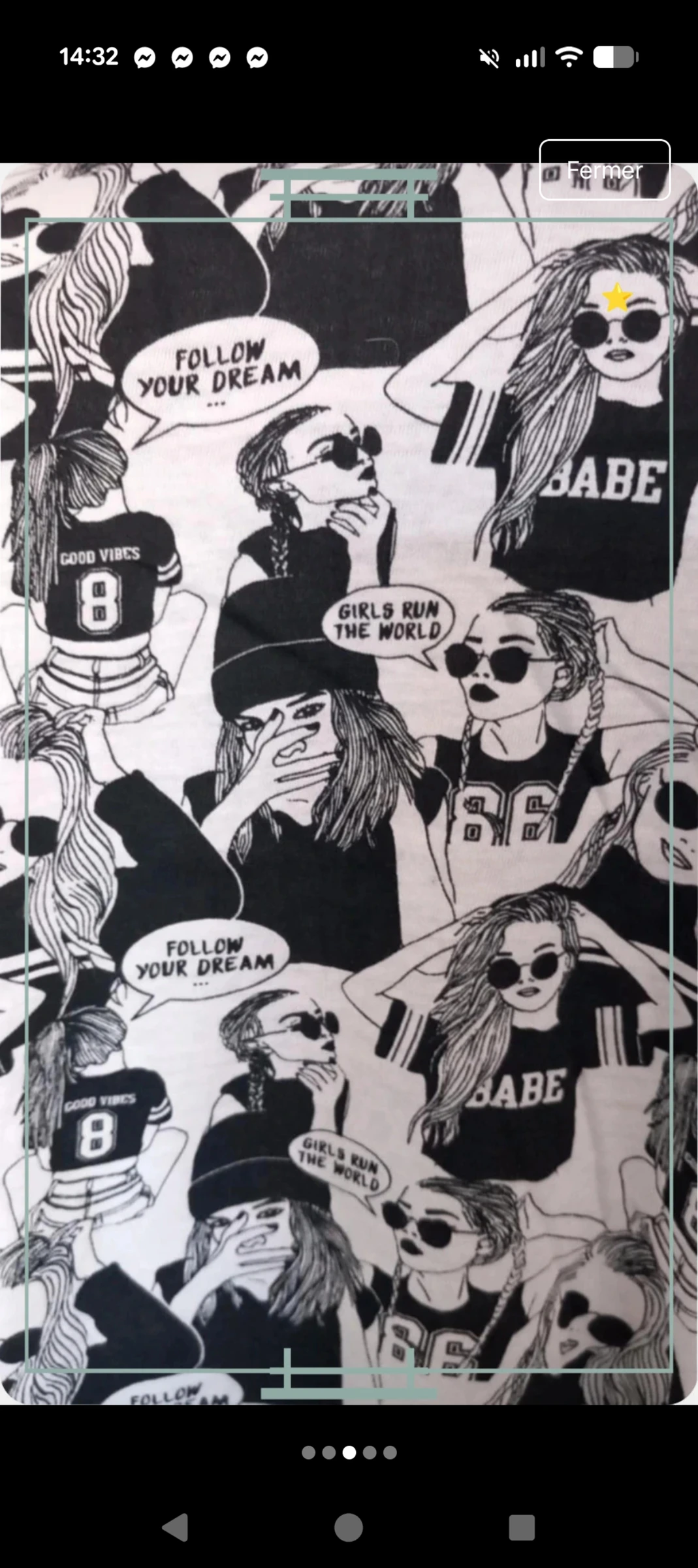 Superbe t-shirt blanc et noir imprimé BD / Streetwear Tally Weijl XS – photo 3
